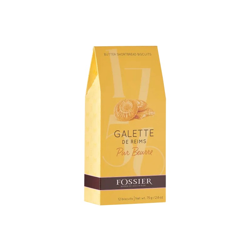 Galette de Reims pur beurre- FOSSIER- Etui de 75 g