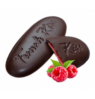 Le French Kiss- 20 Baisers chocolat noir au coeur coulant framboise Maison Guinguet- 140g