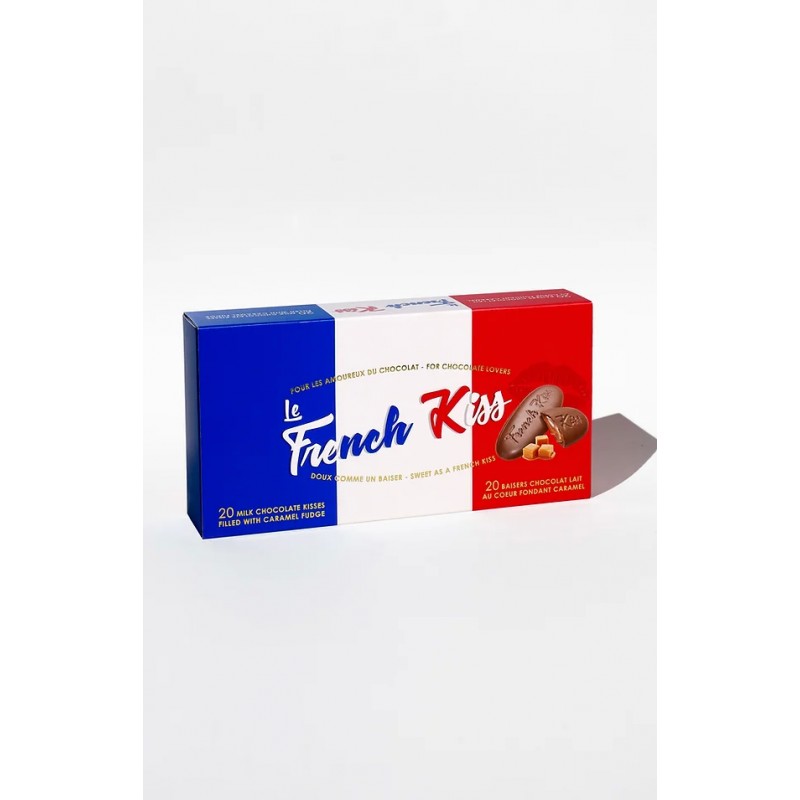 Le French Kiss- 20 Baisers chocolat au lait au coeur fondant caramel- Maison Guinguet- 140g