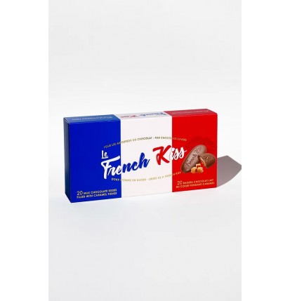 Le French Kiss- 20 Baisers chocolat  au lait au coeur fondant caramel- Maison Guinguet- 140g