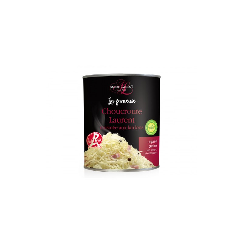 La Fameuse Choucroute Laurent cuisinée aux lardons - Boîte 810g