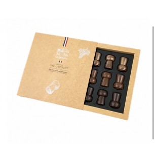 Coffret de 12 demi bouchons Praliné- Le Moulin de la Lauchère- 190g