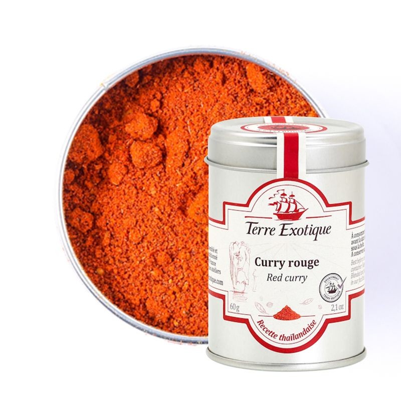 Curry Rouge  -Boîte 60 g- Terre exotique