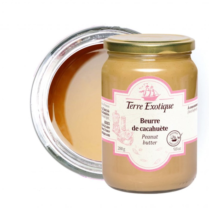 Beurre de cacahuète -Pot de 280g - Terre exotique