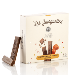 LES GUINGUETTES Chocolat au Lait fourrées Caramel - 180g Maison Guinguet