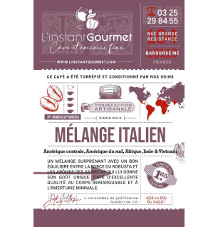 Café Mélange Italien 70% Arabica 30% Robusta