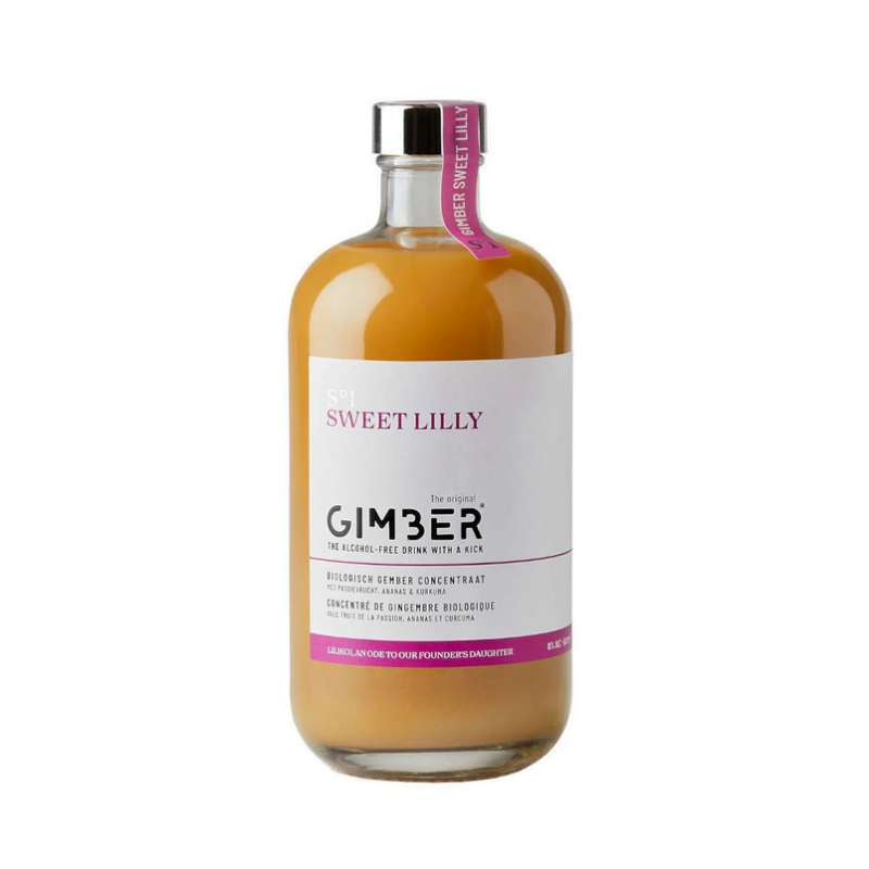 GIMBER S°1 Sweet Lilly- Concentré de gingembre BIO Fruit de la Passion Ananas et Curcuma