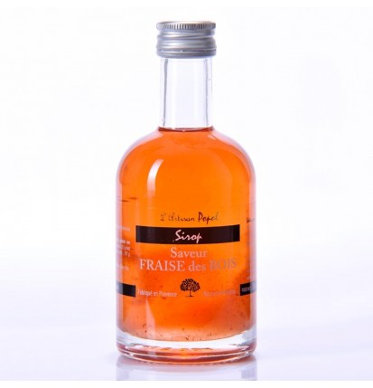 Sirop saveur Fraises des bois - L'artisan Popol- 250 ml