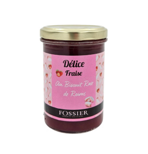 Délice Fraise au biscuit rose de Reims- FOSSIER- 250g