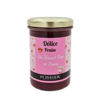 Délice Fraise au biscuit rose de Reims- FOSSIER- 250g