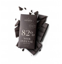 Tablette de Chocolat noir Intense 82% cacaco -Café Tasse- 85g